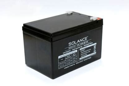 Solance 12V 12AH SMF Battery for Use in UPS/Solar and More Instruments ...