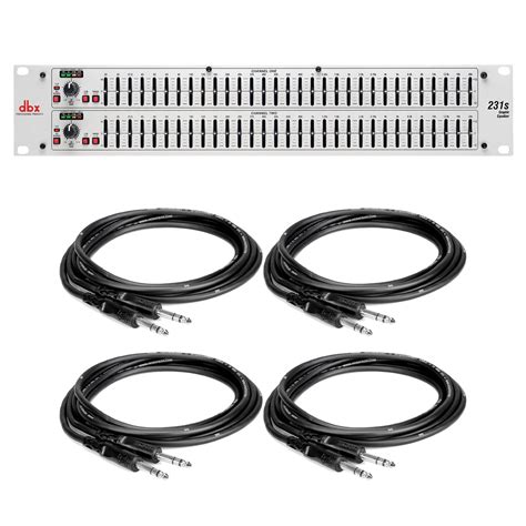 Buy DBX 231S Graphic Equalizer w 4 10-foot Hosa Balanced TRS Cables ...