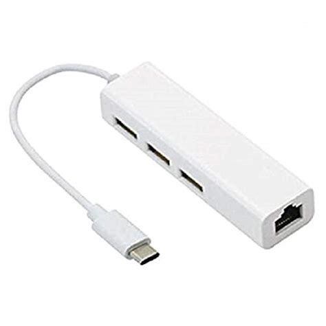 Ultima Cords & Cables USB 3.1 Type C to RJ45 LAN Ethernet Adapter with ...