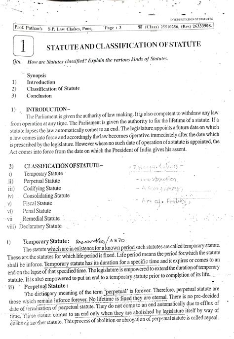 1-2 - Interpretation of statutes - INTERPRETATION OF STATUTES Prof ...