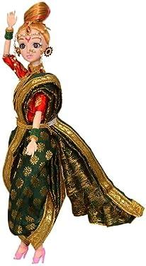 Aanchal Traders Beautiful Marathi Ethinic dulhan Bride Doll 11 inch ...