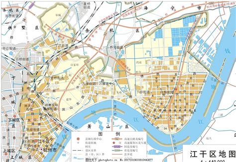江浙杭州市江干区标准地图32K图片_其他_其他-图行天下素材网