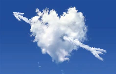 Wallpaper the sky, heart, cloud for mobile and desktop, section природа ...