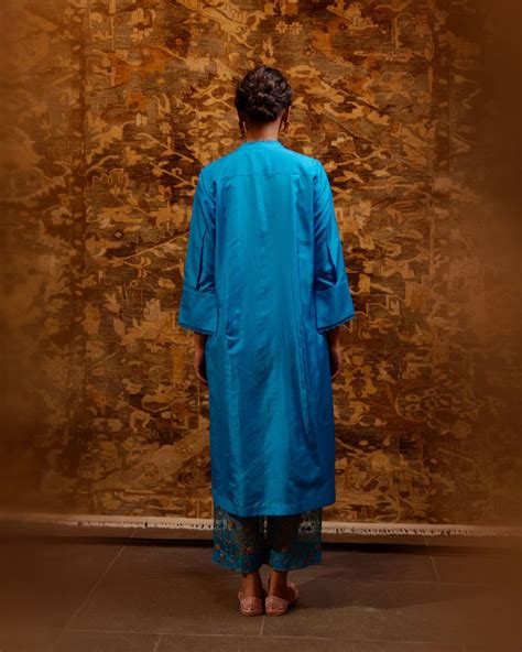 Buy - Bulbul firozi tunic with trousers | Elan Store