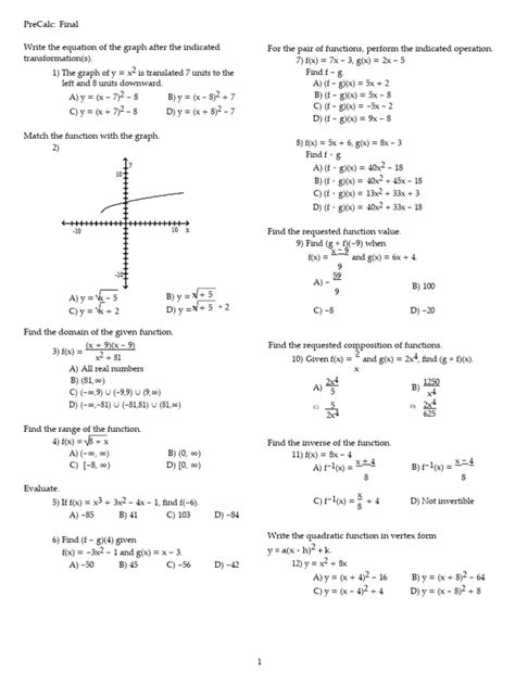 Pre-Algebra Math Final 的图像结果