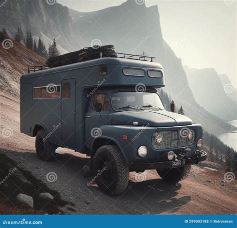Rusty Dirt Offroad 4x4 Lifted Vintage Custom Camper Conversion Jeep Overlanding In Mountain ...