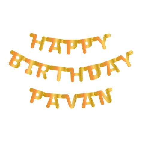 Gold Alphabet Banner – Personalized Letters for Any Occasion | ZBox.in