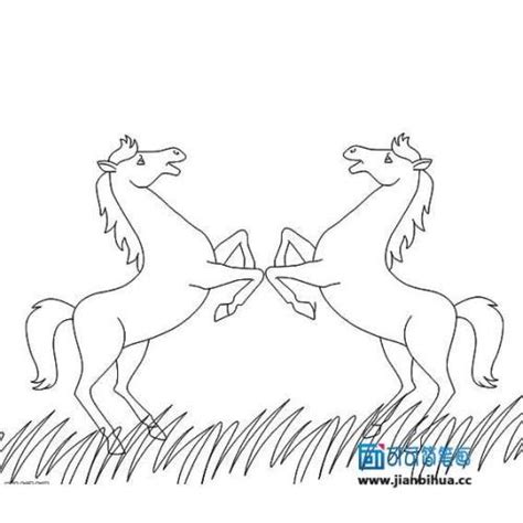 骏马简笔画 的图像结果