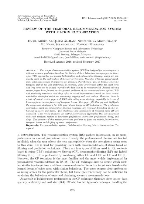 Image result for Matrix Factorization in Recommendation System