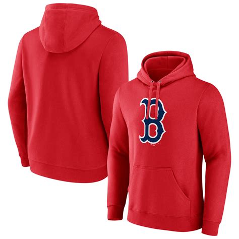 Men's Boston Red Sox Red Official Logo Pullover Hoodie