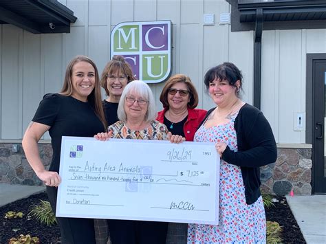 MCCU Donates $7K to Aiding Area Animals, Supporting Local Rescue ...