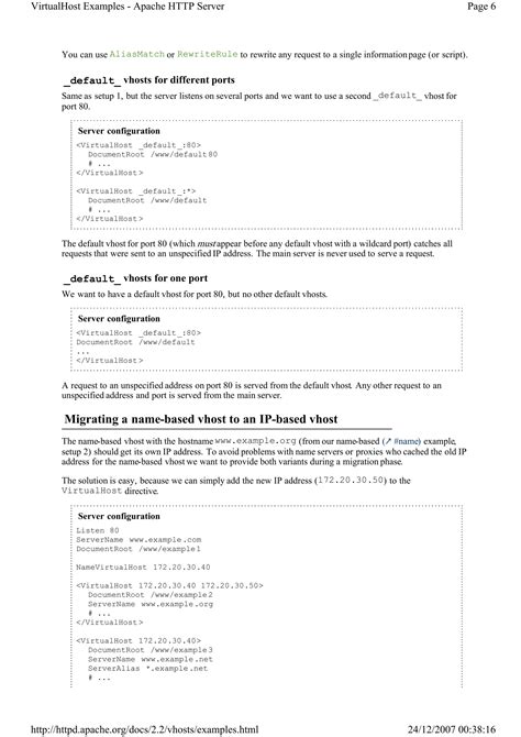 Image result for Virtual Host Format Example