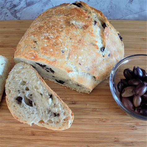 Rustic Artisan Kalamata Olive Bread Recipe