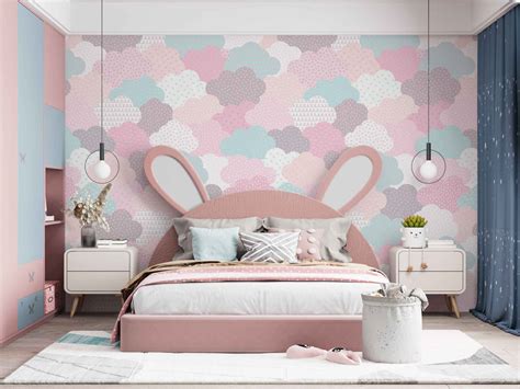Pink Shaded Cloud Art Customize Wallpaper – Myindianthings