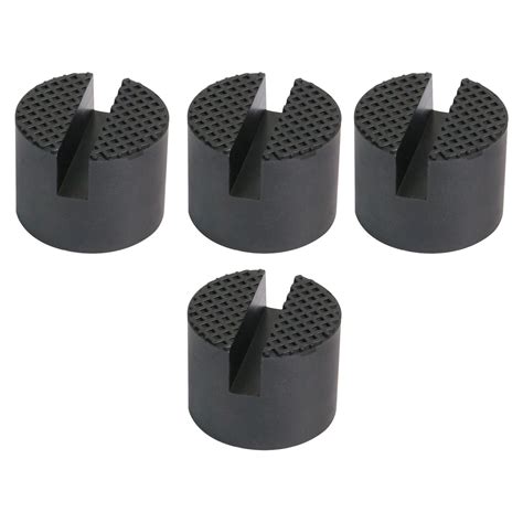 Kuntesetty 4 Pieces Rubber Floor Jack Pads Slotted Pinch Weld Side ...