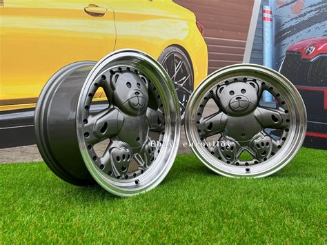 4 x 15 Inch 4x100 Teddy Bear Style Grey JDM Wheels: Fits For Honda Volkswagen | eBay UK