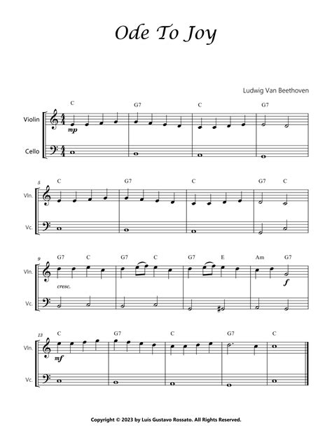Ode To Joy Violin Sheet Music With Letters And Numbers at Harry Boykin blog