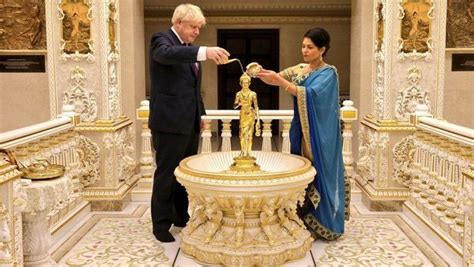 UK PM Johnson visits Hindu temple, vows to partner with Modi to build ...