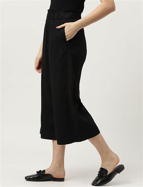 Buy Linen Rich Wide Leg Trousers at Marks & Spencer