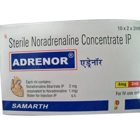 Adrenor Injection Shridha Surgical