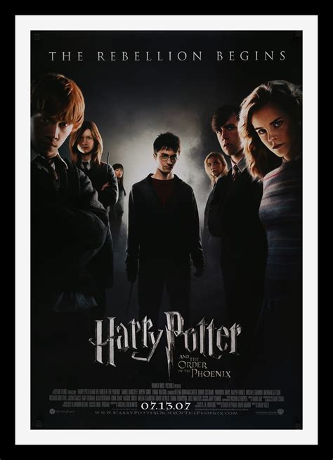 Harry Potter and the Order of the Phoenix Original Movie Poster – Famous Movie Posters
