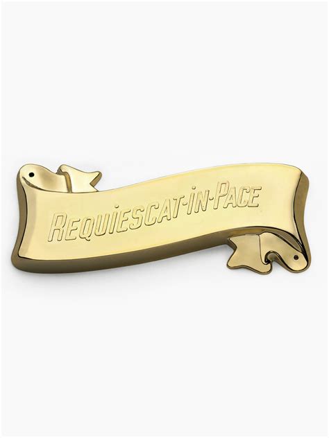 Large Rest In Peace Latin Gold - Hickey & Co