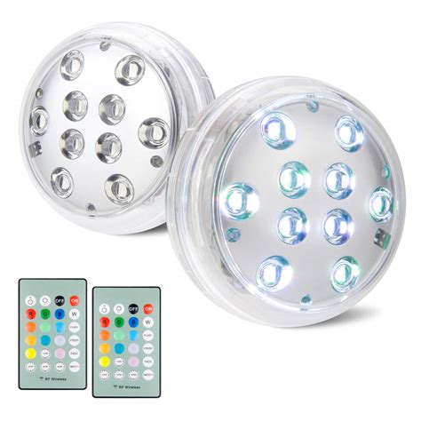 BIGMONAT Battery Operated Shower Lights Waterproof, Submersible Led ...