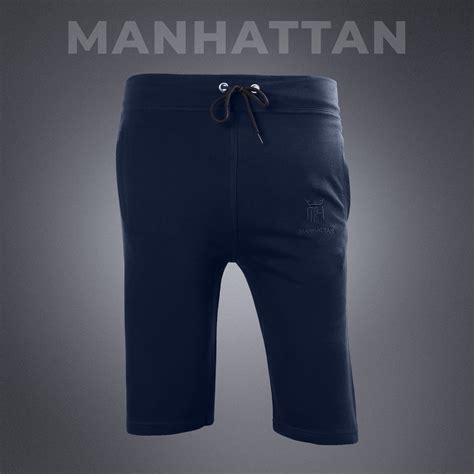 Premium Cotton Navy Blue 3/4 Shorts Regular Fit – Pitshirts