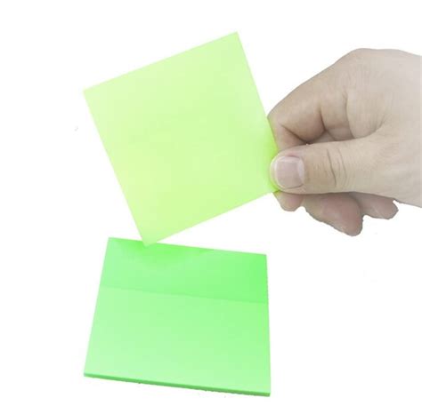 AMINIT Transparent Sticky Notes Pastel Sticky Note Clear Self-Sticky ...
