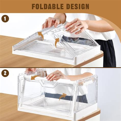 Freebat Collapsible Plastic Storage Bins with WheelsClear India | Ubuy