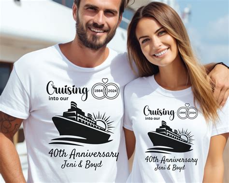 Personalized Anniversary Cruise Shirt, Couples Matching Cruise Tshirt ...