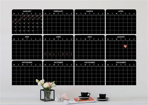 Wall Calendar Decal High Resolution Images Chalkboard Calendar Wall