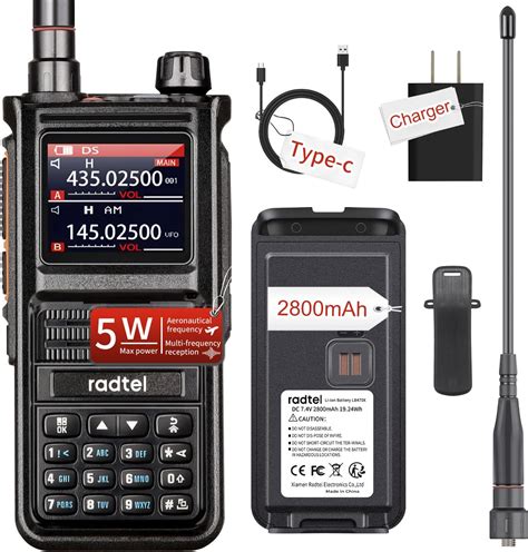 Amazon.com: Radtel RT-900 8W Multi Band Ham Radio Handheld Walkie ...