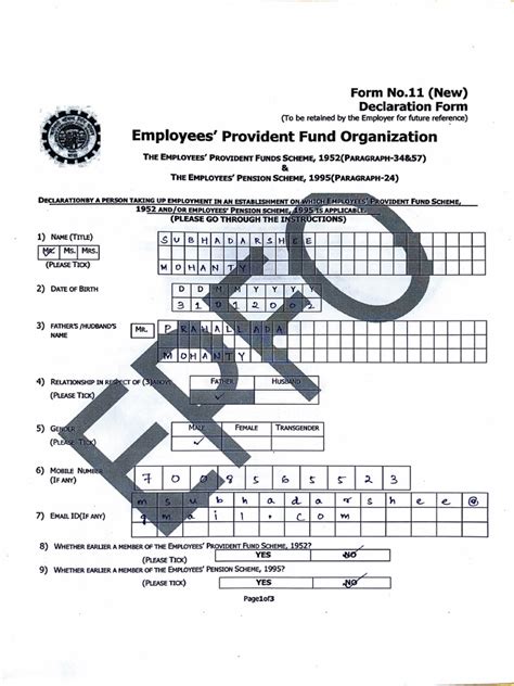 Image result for Blank PFS Form