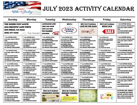 Activities (Station 1) - The Shores Post Acute