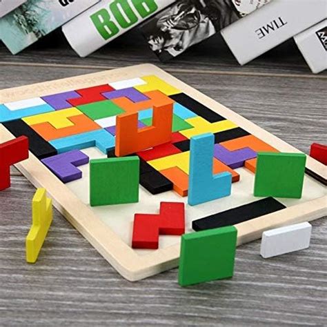 KRIDEZ Wood Intelligence Brain Games,Mini Travel Puzzles for Kids ...