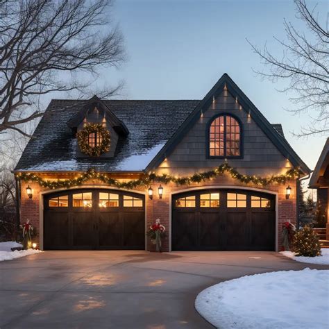 Tips for Hanging Christmas Lights Around Your Garage Door