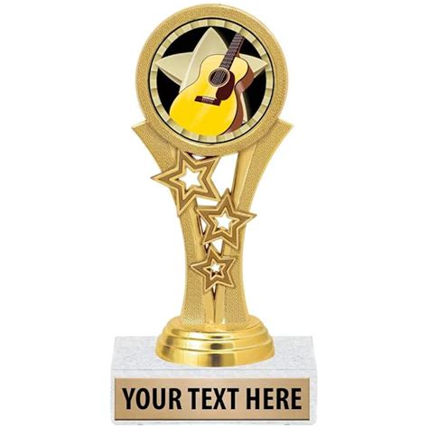 Crown Awards Guitar Trophies, 5 1/2" Starbeam Music Guitar Trophy ...