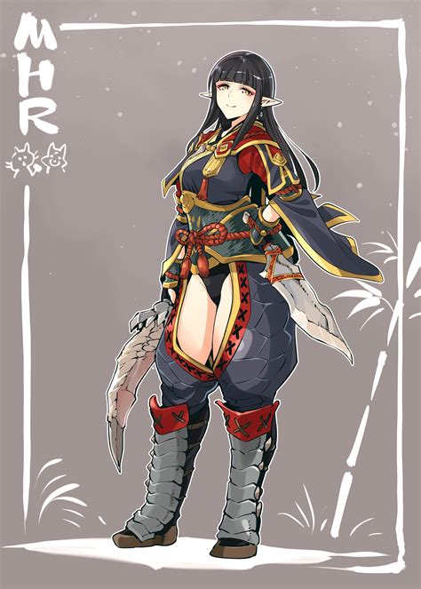 monster hunter and hinoa (monster hunter and 1 more) drawn by ishiyumi ...
