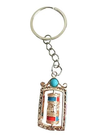 RK Basics Tibetan Auspicious Buddhist Prayer Wheel Julley keychain ...