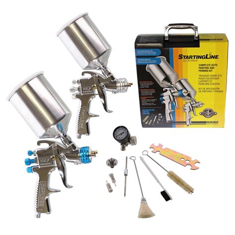 DeVilbiss 802343 DeVilbiss StartingLine HVLP Gravity Feed Paint and Primer Spray Gun Kits ...