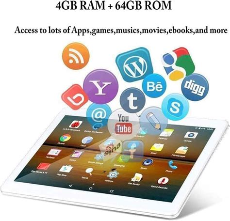 Jehdfbvssjcbcsvfd 10 inch Android Tablet 4GB RAM 64GB Storage Dual ...
