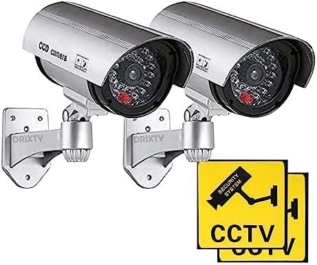 Buy FosCadit Dummy Fake Bullet Camera with Flashing Red LED Light Dummy ...