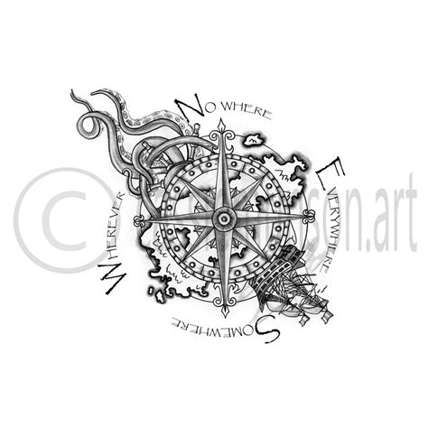 Image result for Pirate Compass Drawing