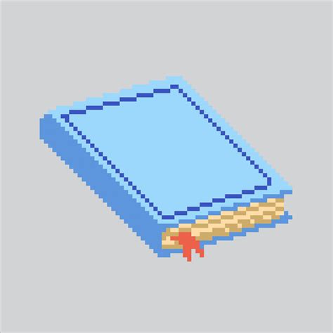 Pixel art illustration Book. Pixelated Library Book. Library education ...