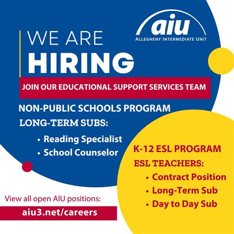 Allegheny Intermediate Unit on LinkedIn: Job Opportunities at AIU