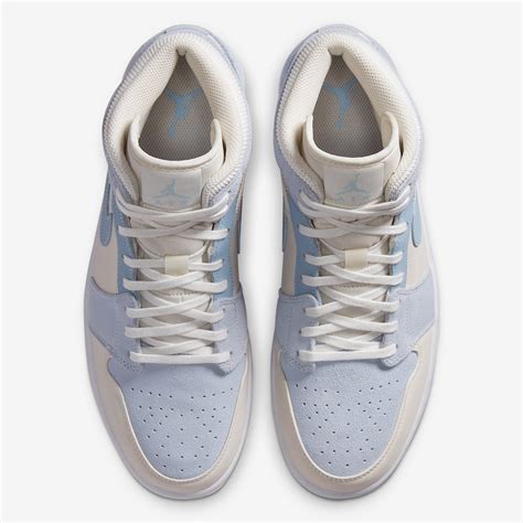 Air Jordan 1 Mid SE Sail Light Blue Basketball Shoes DA4666-100 - Air ...
