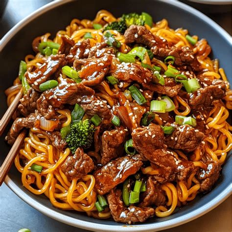 Beef Teriyaki Noodles - My Homestyle Recipes
