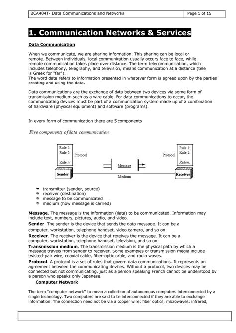 Unit-1 Dcn - Lecture Notes 1-9 - Network Related Documentary Work With ...