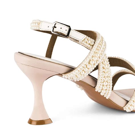 Buy Victoria Charm White Heels | Lino Perros